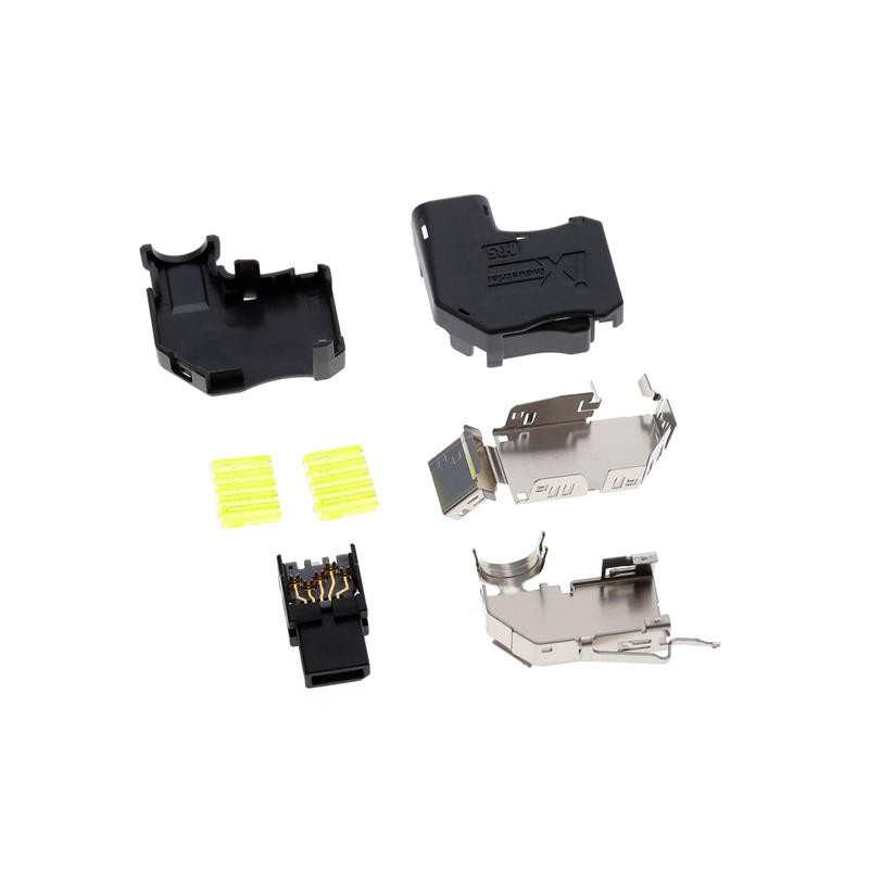 1 pcs : IX31G-B-10S-CVL1(7.0)(01) - PLUG IDC TYPE B FMALE 10POS DWN