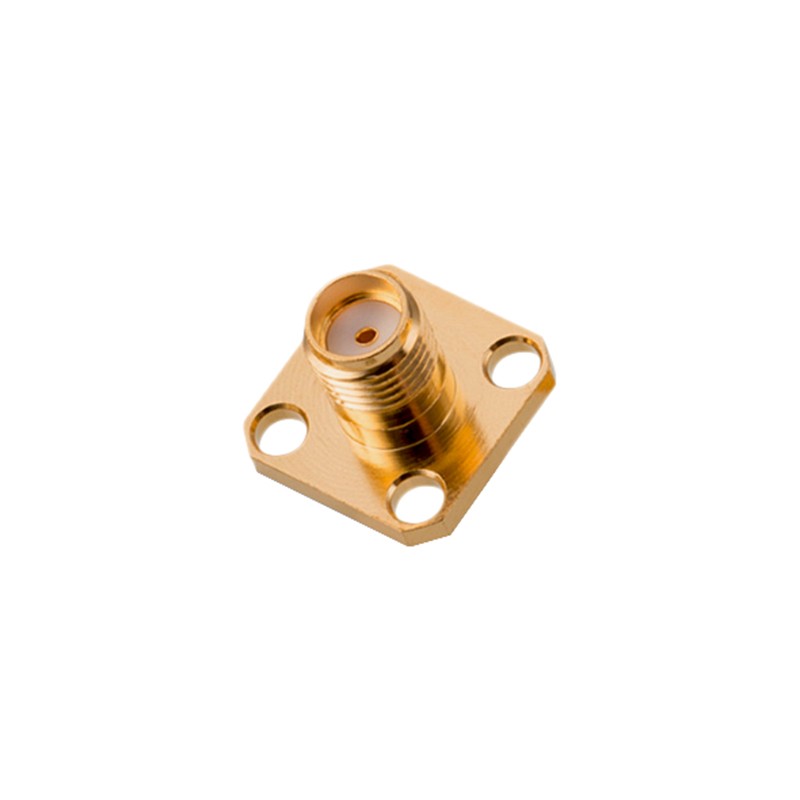 1 pcs : 60312422114521 - SMA PANEL JACK 4-HOLE FLANGE STR