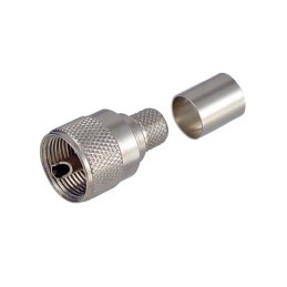 1 pcs : AUM-1402 - CONUHF-MALE CRIMP TYPE PL259