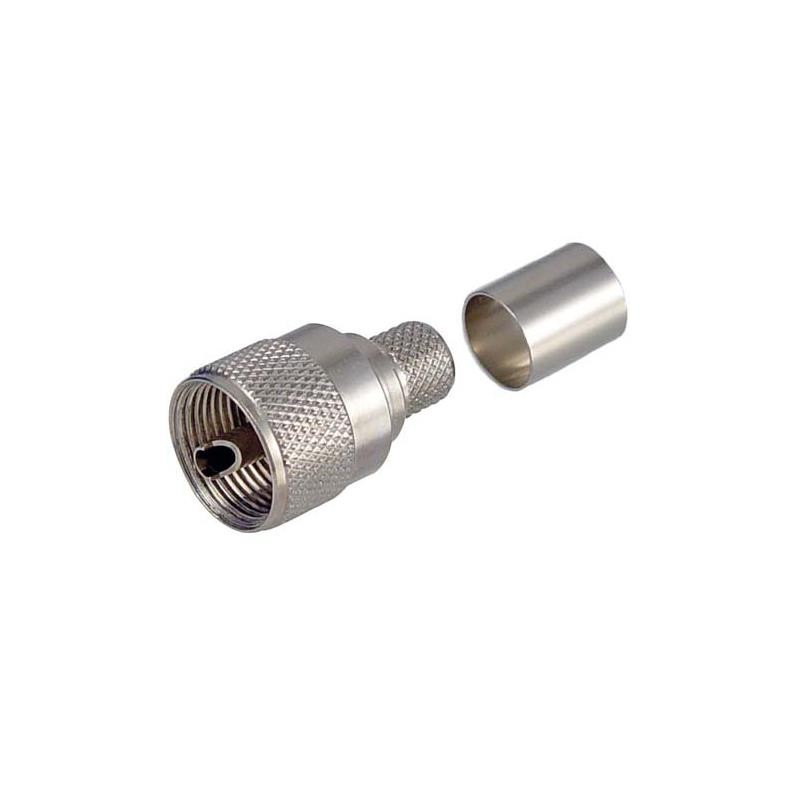 1 pcs : AUM-1402 - CONUHF-MALE CRIMP TYPE PL259