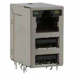 1 pcs : JW0-0009NL - CONN JACK 1PORT 100 BASE-TX PCB