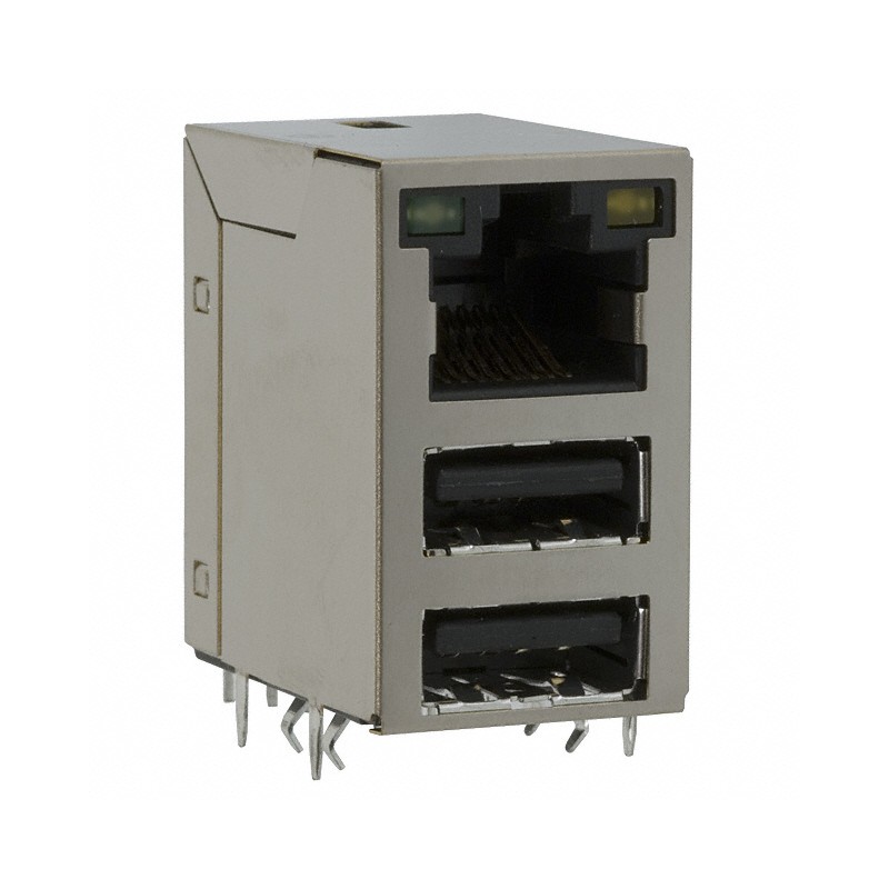 1 pcs : JW0-0009NL - CONN JACK 1PORT 100 BASE-TX PCB