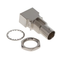 1 pcs : BNC7T-J-P-GN-RA-BM1D - CONN BNC JACK R/A 75 OHM