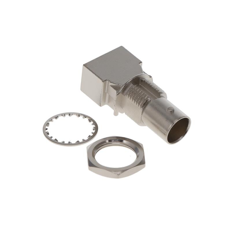 1 pcs : BNC7T-J-P-GN-RA-BM1D - CONN BNC JACK R/A 75 OHM