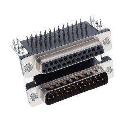 1 pcs : K42X-B25P/S-A4N - CONN D-SUB PLUG/RCPT 25P RA SLDR