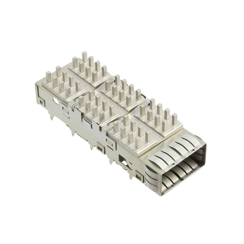 1 pcs : 1888631-2 - CONN QSFP+ CAGE W/HSINK PRESS RA