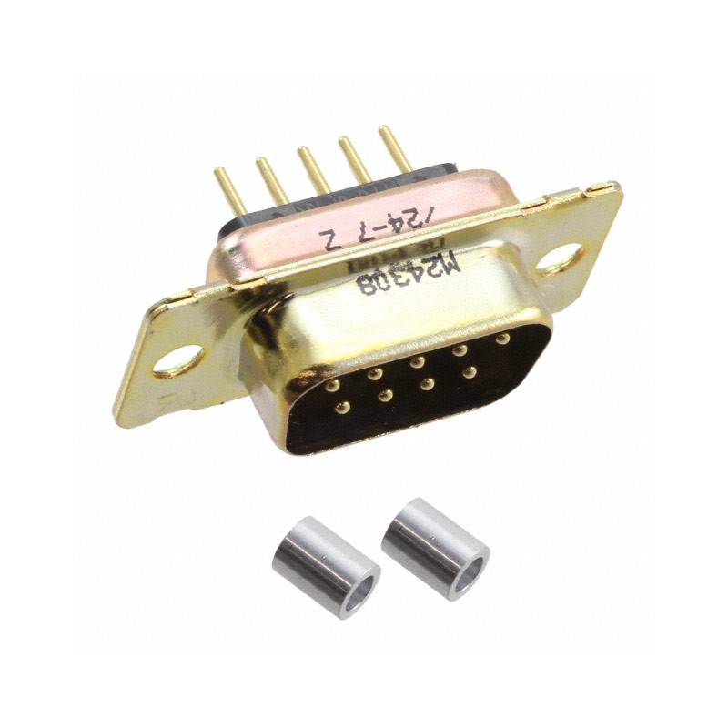 1 pcs : 1757827-1 - CONN D-SUB PLUG 9POS VERT SLDR