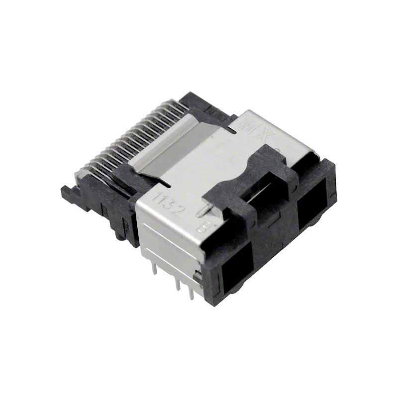 1 pcs : 0757830132 - CONN MINI SAS RCP 36P SLD RA SMD