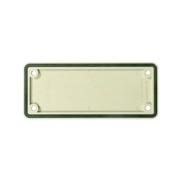 1 pcs : 1664970000 - PLATE COVER SIZE 8 PLASTIC GRAY