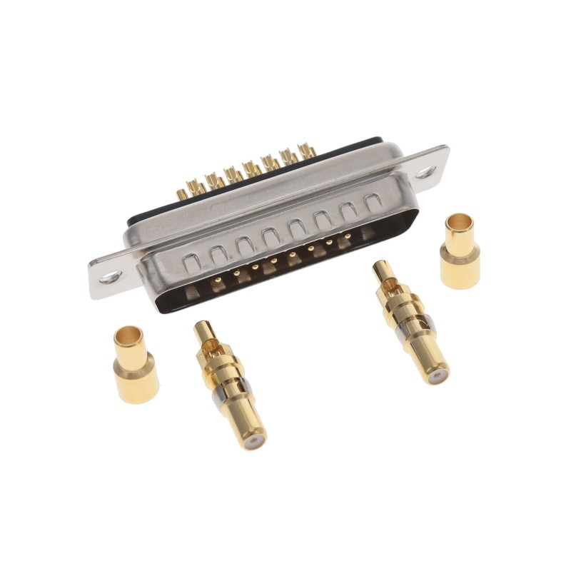 1 pcs : 682M17W2103L001 - CONN D-SUB PLUG 17P PNL MNT