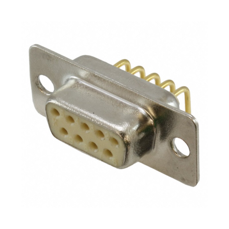 1 pcs : 773-E09-213R001 - CONN D-SUB RCPT 9POS R/A SLDR