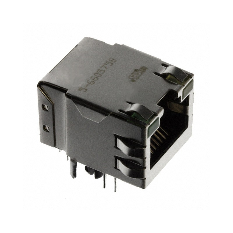 1 pcs : 5-6605758-1 - CONN JACK 1PORT 100 BASE-T