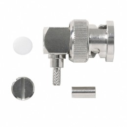 1 pcs : 73042 - CONN BNC PLUG R/A 50 OHM SOLDER