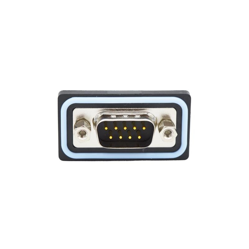 1 pcs : SDF-R09-113L011 - CONN D-SUB PLUG 9POS R/A SLDR