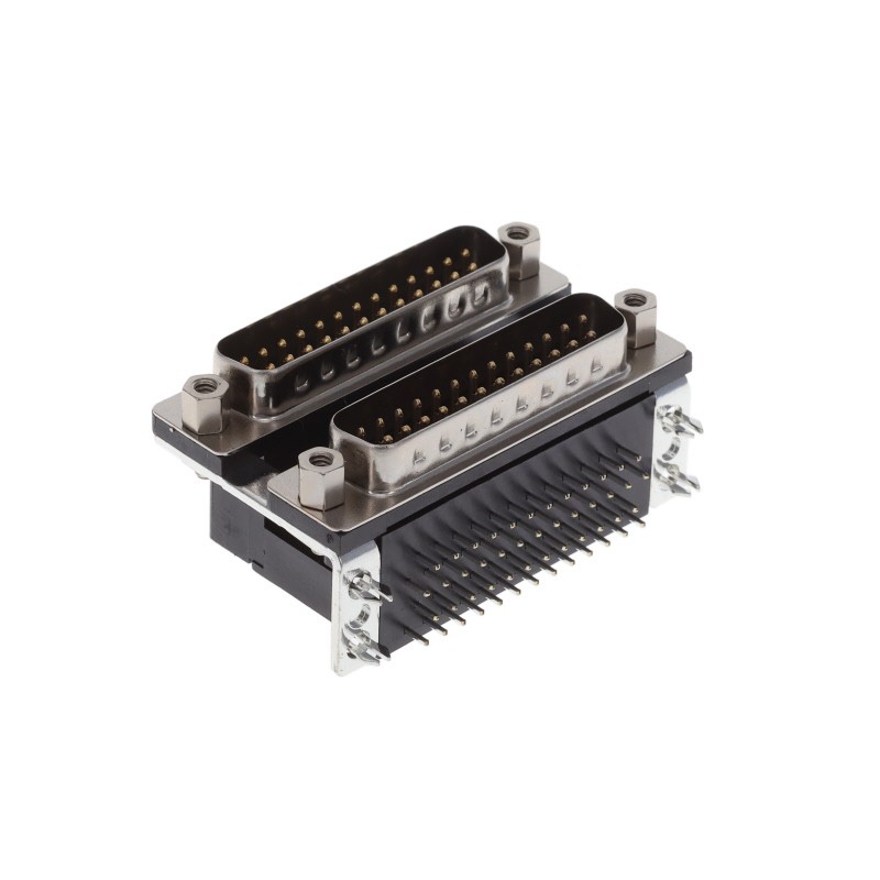 1 pcs : K42X-B25P/P-A4NJ - CONN D-SUB PLUG 25POS R/A SLDR