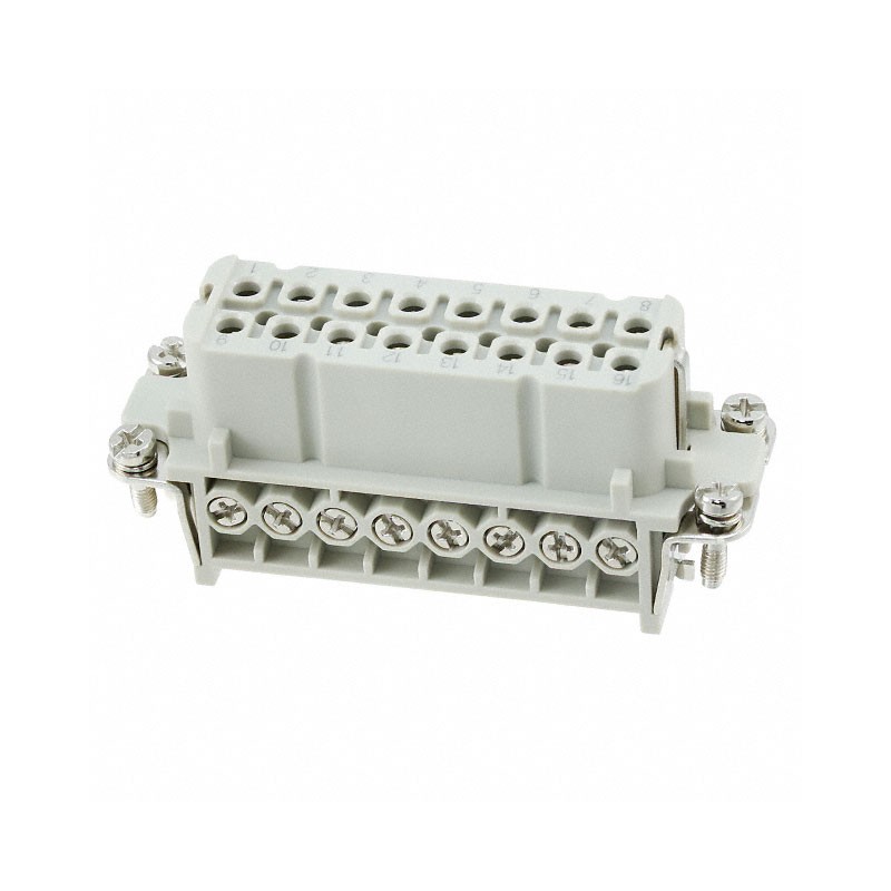 1 pcs : HA-016-F(17-32) - INSERT FEMALE 16+1GND SCREW