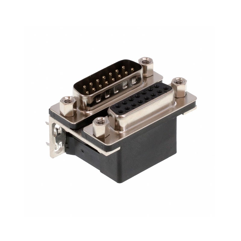 1 pcs : 189-015-313R571 - CONN D-SUB PLUG/RCPT 15P RA SLDR