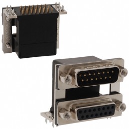 1 pcs : 178-015-413R571 - CONN D-SUB PLUG/RCPT 15P RA SLDR