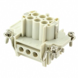 1 pcs : 0936010207 - 6P + PE FEMALE INSERT 16A 500V/U