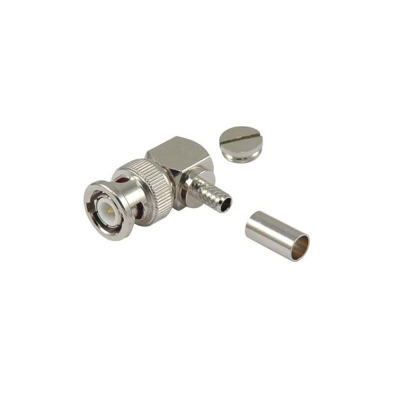 1 pcs : ABM-1702 - CONBNC MALE R/A CRIMP LMR195