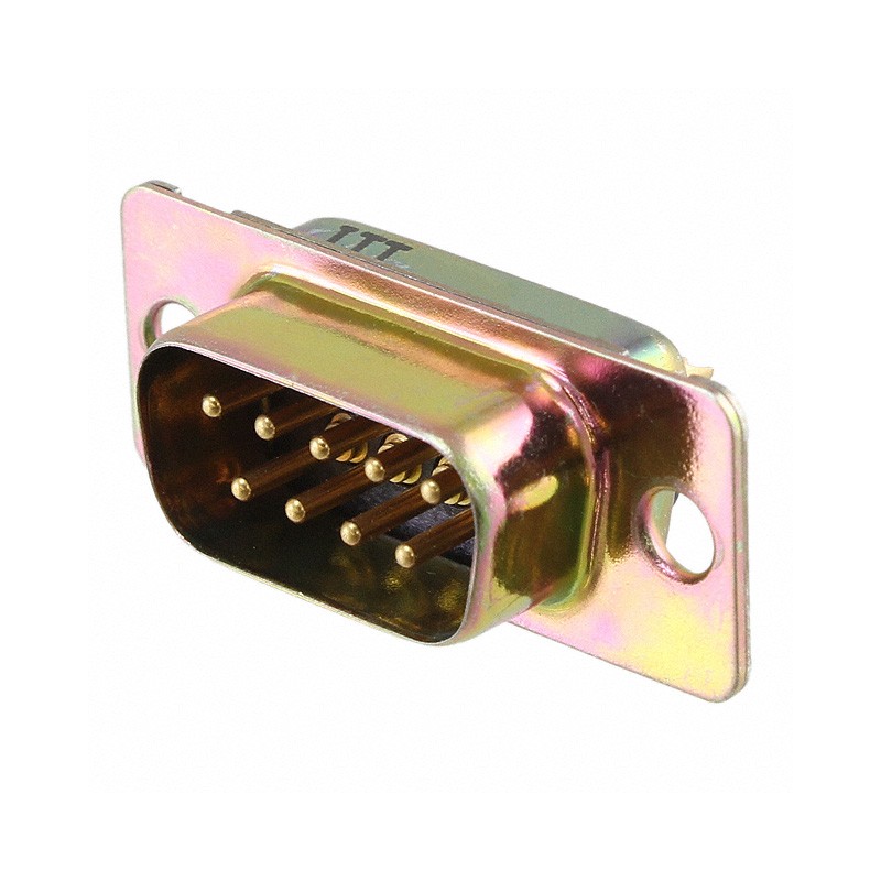 1 pcs : DEM-9P - CONN D-SUB PLUG 9POS PNL MNT