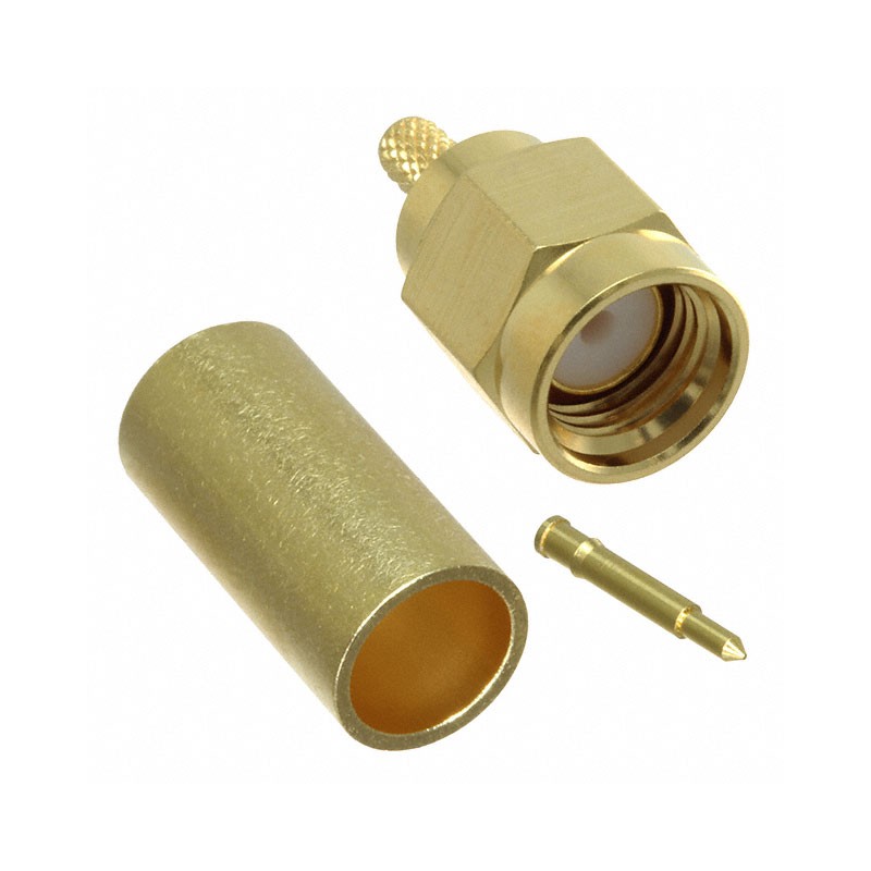 1 pcs : 32S107-303L5 - CONN SMA PLUG STR 50OHM SOLDER