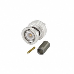 1 pcs : 51S107-802N5 - CONN BNC PLUG STR 50OHM CRIMP