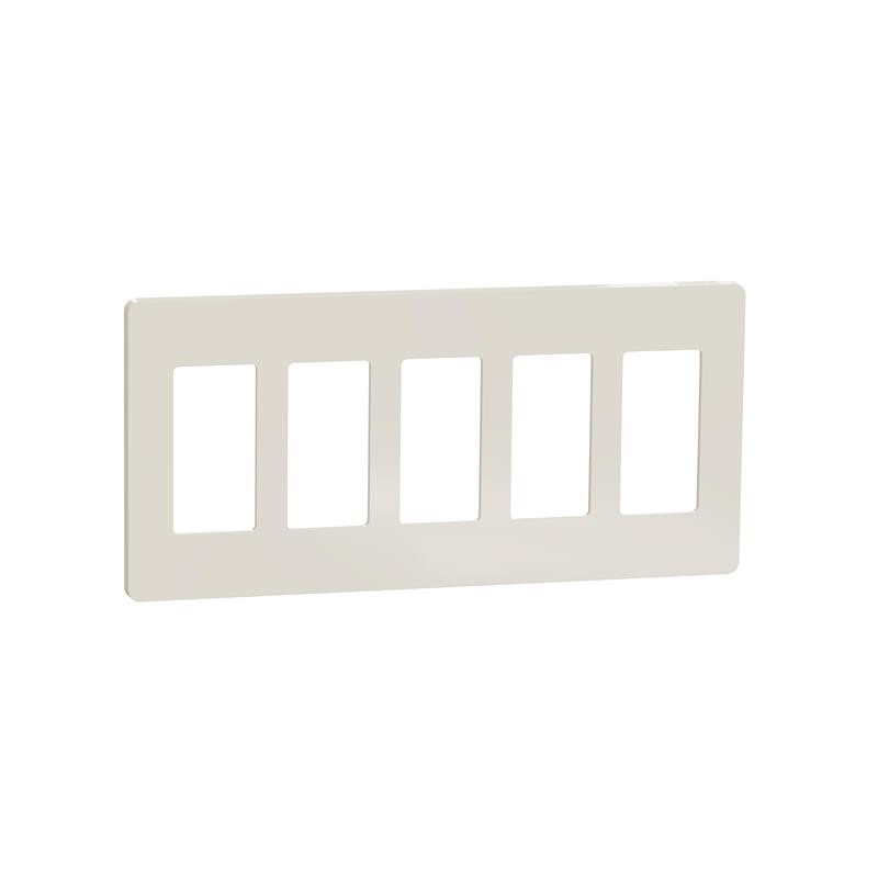 1 pcs : SQWP141005LA - 5 GANG SCREWLESS MATTE WALL PLAT