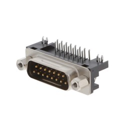 1 pcs : XM3C-1522-132 - CONN D-SUB PLUG 15POS R/A SLDR