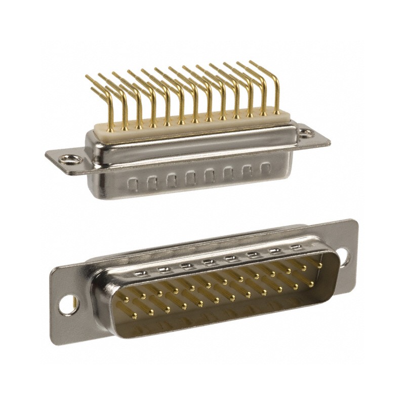 1 pcs : 174-E25-113R001 - CONN D-SUB PLUG 25POS R/A SLDR