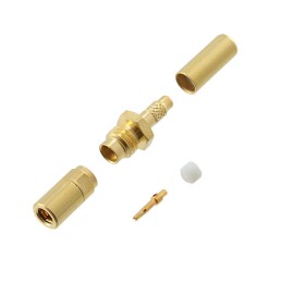 1 pcs : B51-024-0000220 - CONN SMB PLUG STR 50OHM SOLDER