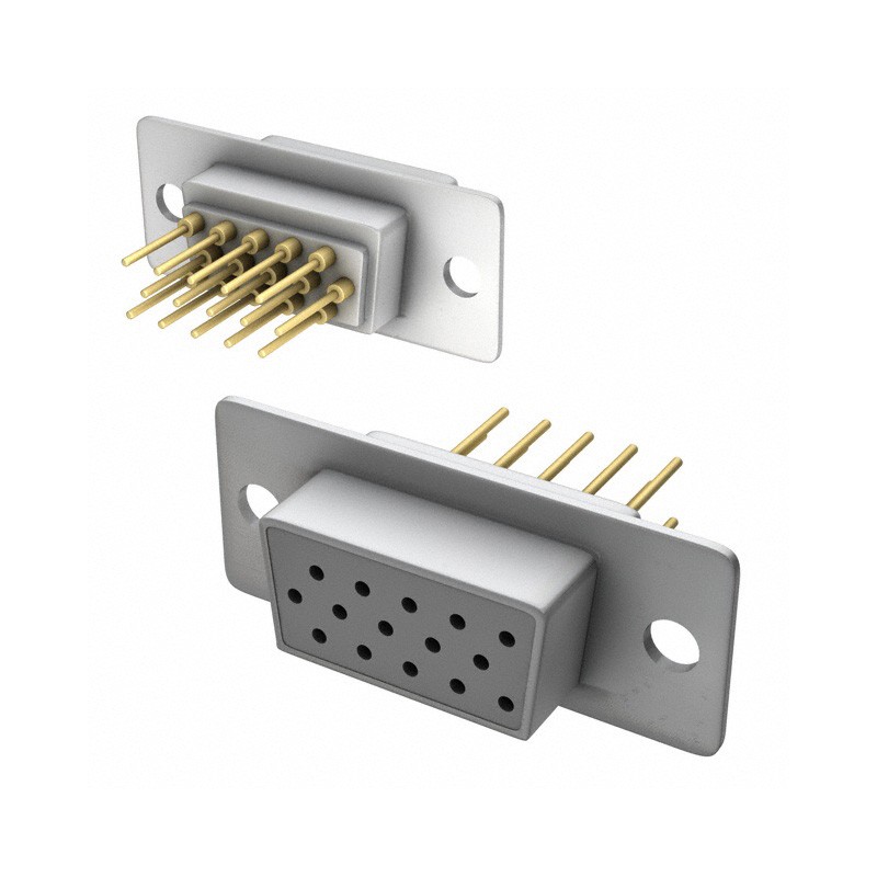 1 pcs : 780-M15-213R001 - CONN D-SUB HD RCPT 15POS PNL MNT