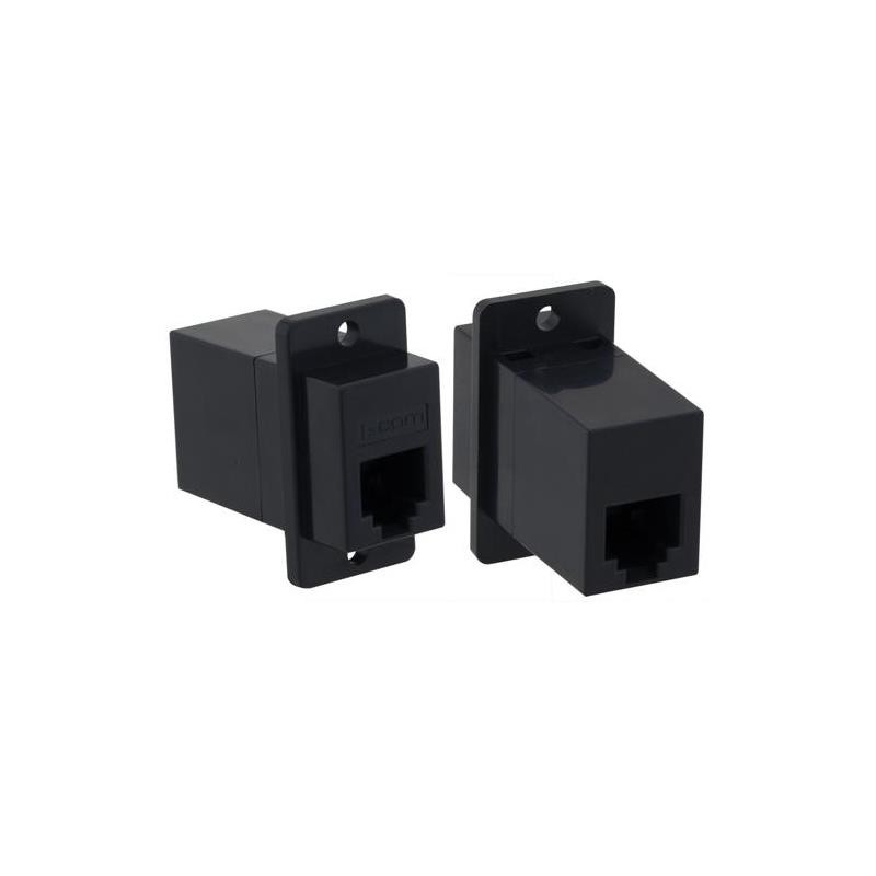 1 pcs : ECF5046S-BK - CPLR PNL MNT 6X6 STRAIGHT BLK
