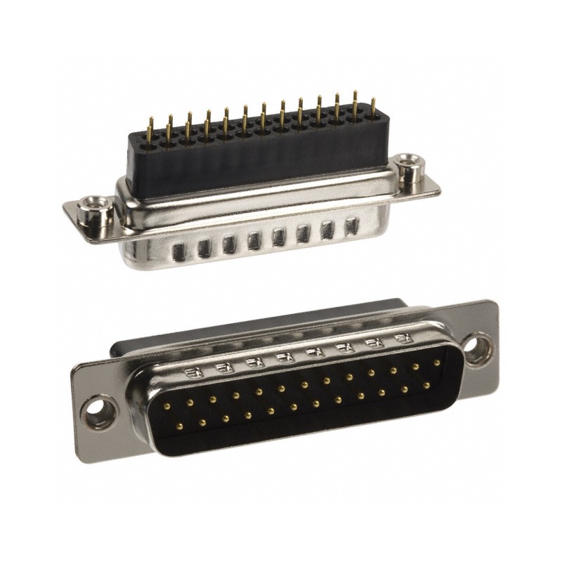 1 pcs : 172-025-183L011 - CONN D-SUB PLUG 25P PNL MNT SLDR