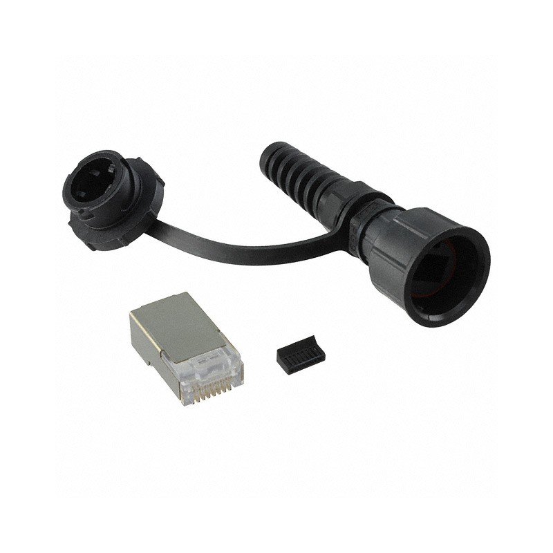 1 pcs : SS-39400-003 - CONN MOD PLUG 8P8C CAT5E SHLD