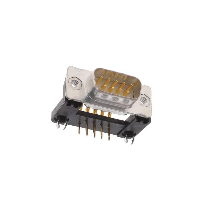 1 pcs : 1731090480 - CONN D-SUB PLUG 9POS R/A SLDR