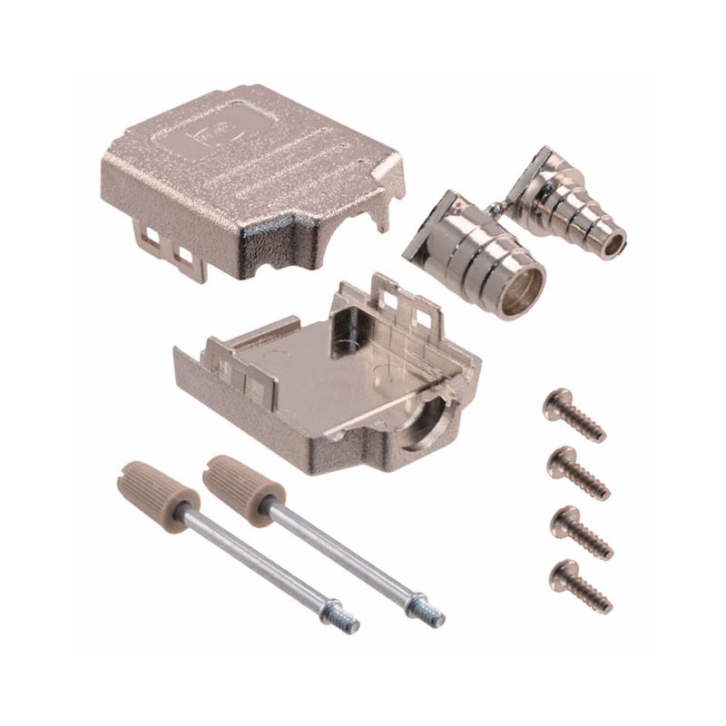 1 pcs : 09670090425 - CONN BACKSHELL 9POS 180DEG SHLD