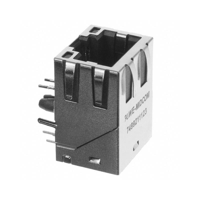 1 pcs : 7499211123 - CONN JACK 1PORT 100 BASE-T PCB