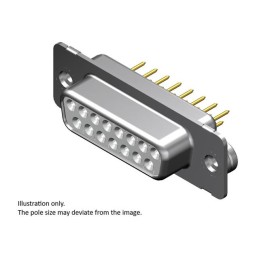 1 pcs : 1731090629 - FCT DSUB STR PC RCPT 25 PN W/CLI