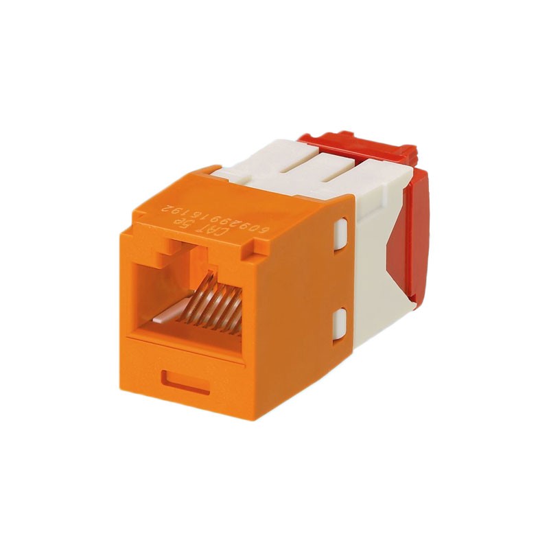 1 pcs : CJ5E88TGOR-24 - MINI-COM MODULE, CAT 5E, UTP, 8