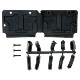 1 pcs : 207473-1 - CONN BACKSHELL 37P 90/180DEG BLK