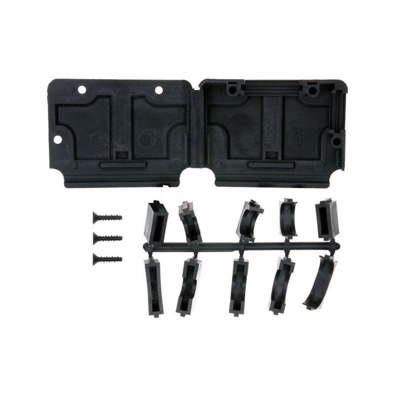 1 pcs : 207473-1 - CONN BACKSHELL 37P 90/180DEG BLK