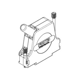 1 pcs : 1731110076 - CONN BACKSHELL 9P 45DEG SHLD SLV