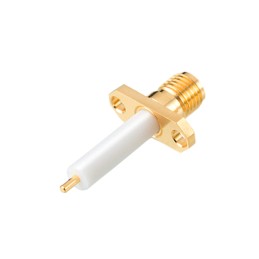 1 pcs : 60312412114518 - SMA PANEL JACK 2-HOLE FLANGE STR