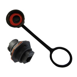 1 pcs : SS-60400-025 - CONN MOD JACK COUPLR CAT5E IP67