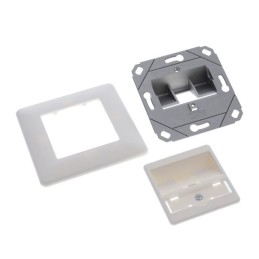 1 pcs : 130B20D11002KE - WALL OUTLET, KEYSTONE, UP 1 PORT