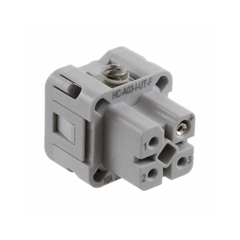 1 pcs : 1585223 - INSERT FMALE 3POS+1GND SCREW