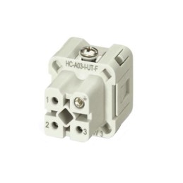 1 pcs : 1585223 - INSERT FMALE 3POS+1GND SCREW