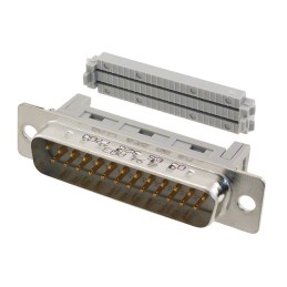 1 pcs : 09663287700 - CONN D-SUB PLUG 25P PNL MNT IDC