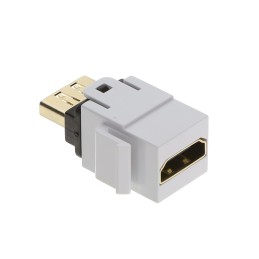 1 pcs : HDMI-W - HDMI COUPLER MODULE, WHITE, 1/BA
